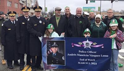 CPD and CFD Chaplains as Grand Marshal of the South Side Irish Parade